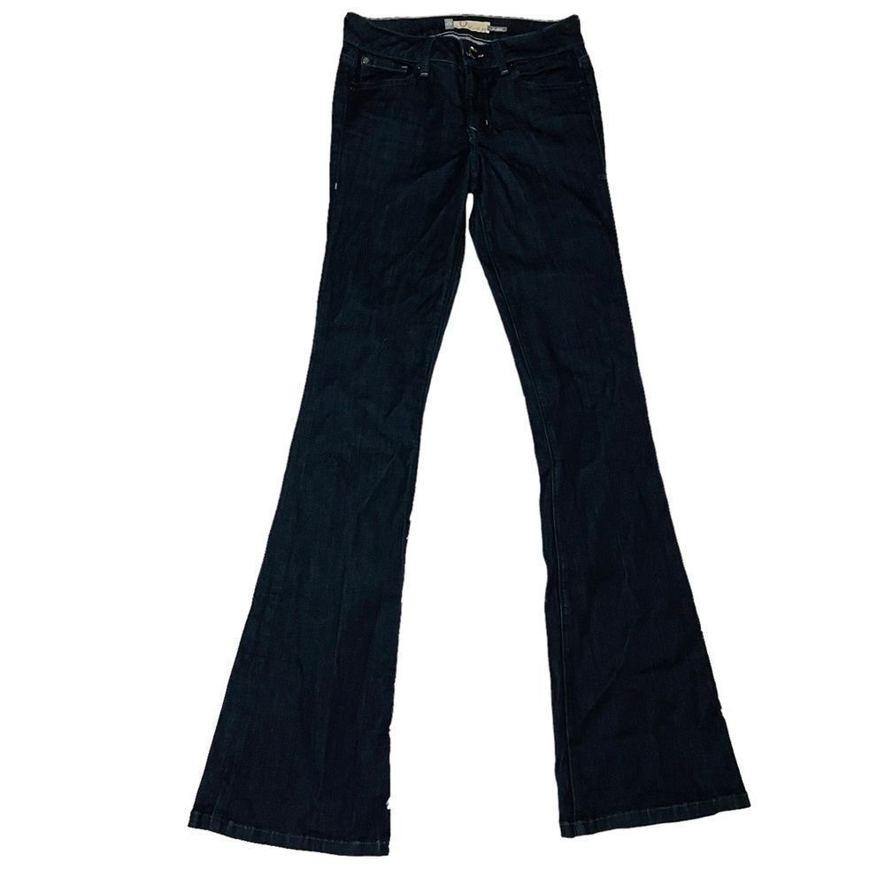 EUC Level 99 Flare Jeans in Rinse 26 2 Dark wash denim - Picture 15 of 16